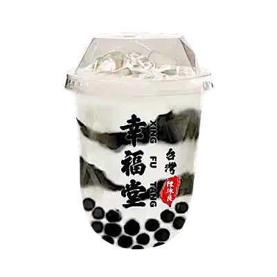 Brown Sugar Boba and Herbal Jelly Milk