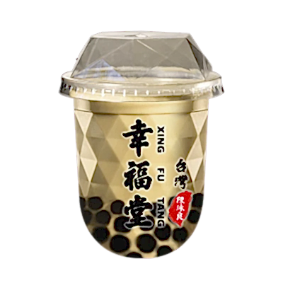 Jasmine Milk Tea with Brown Sugar Boba