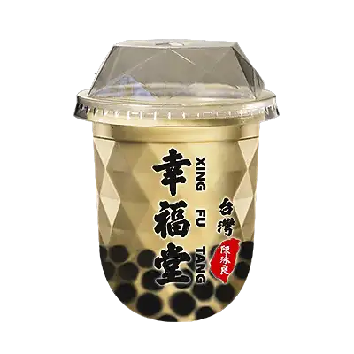 Jasmine Milk Tea with Brown Sugar Boba