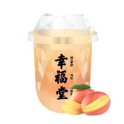 Mango Green Tea With Coconut Jelly