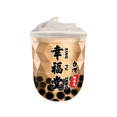 Milk Tea with Cream Foam